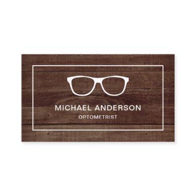 Rustic Wood Eyeglasses Eye Doctor Optometrist