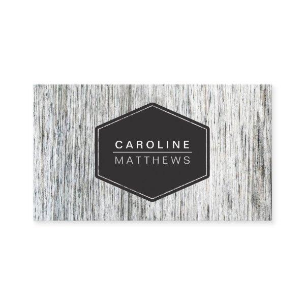 Rustic wood grain modern personal profile