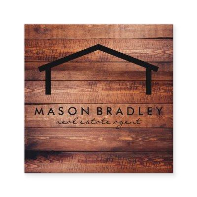 Rustic Wood / Real Estate Square