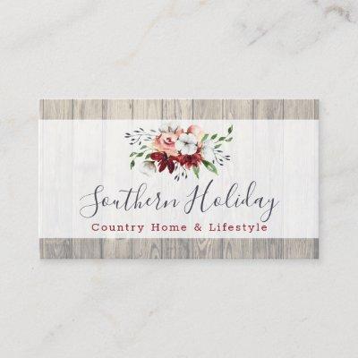 Rustic Wood & Southern Country Cotton Boutique