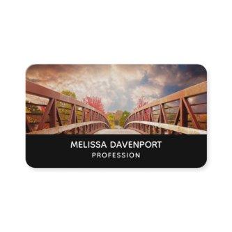 Rustic Wooden Bridge in the Country