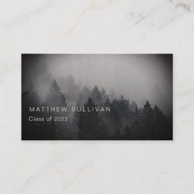 Rustic Woodsy Graduation Insert Name Cards