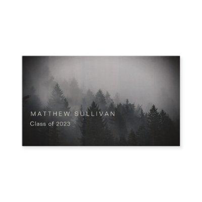 Rustic Woodsy Graduation Insert Name Cards