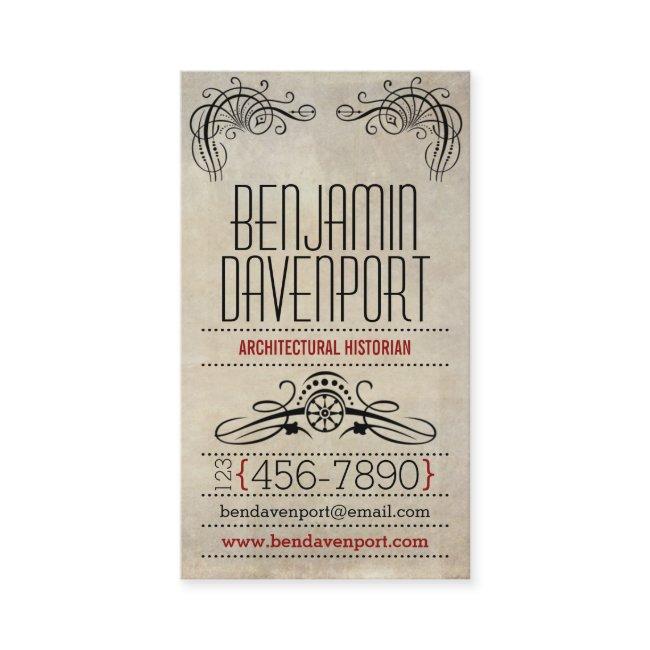Rustic Worn Paper - Red