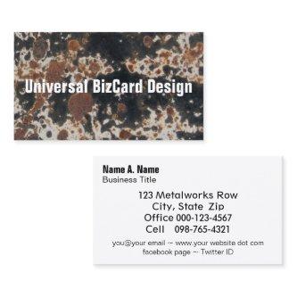 Rusty Black Metal Grunge Background