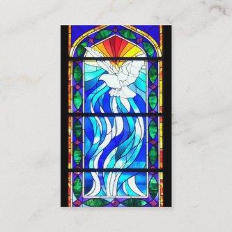 Sacrament Confirmation Stained Glass Window Dove