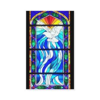 Sacrament Confirmation Stained Glass Window Dove