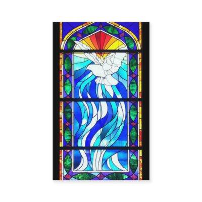 Sacrament Confirmation Stained Glass Window Dove