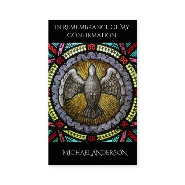 Sacrament Confirmation Stained Glass Window Dove