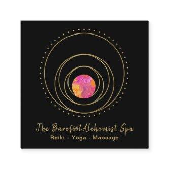 *~* Sacred Geometry  Gold Geometric Boho Lunar Square