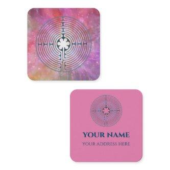 Sacred Geometry Symbol - Chartres Labyrinth 1 Square