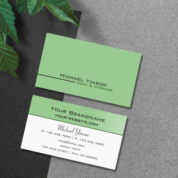 Sage Green and White Simple Modern Professional