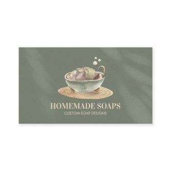 Sage Green Bath Tub Bubbles Soy Wax Soap