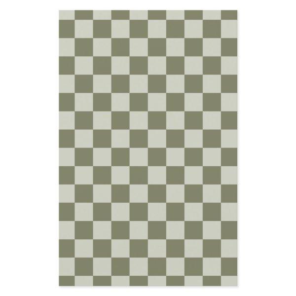 Sage Green Checkerboard