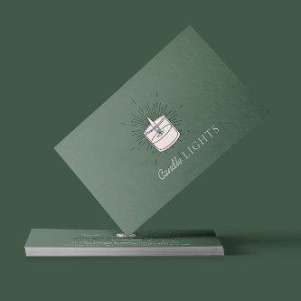 Sage green Elegant Handmade Wax Soy Candle