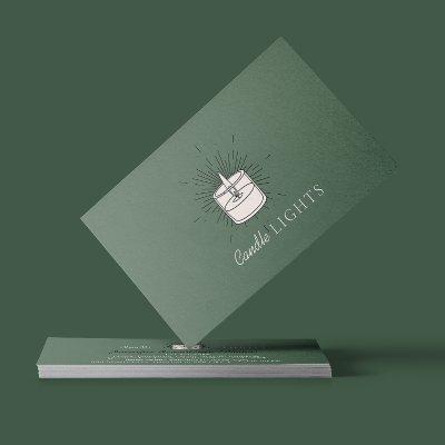 Sage green Elegant Handmade Wax Soy Candle