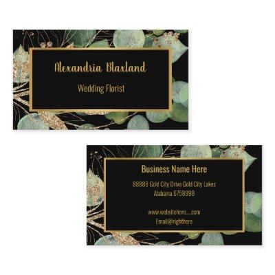 SAGE GREEN EUCALYPTUS GOLD BLACK