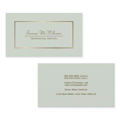 Sage Green & Gold Simple Elegant Professional