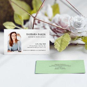 Sage Green Professional Midwife Doula Photo Arch