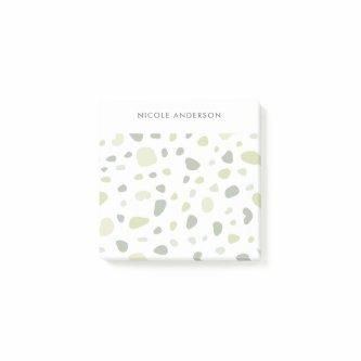 Sage Green Terracotta Personalised Post-it Notes