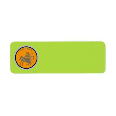 Sagittarius Return Address Label