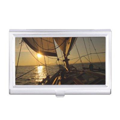Sailboat Deck, Heading Into Setting Sun  Holder