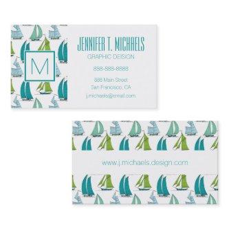 Sailboats On The Water Pattern
