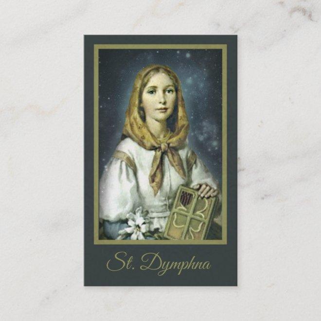 Saint Dymphna Patroness of Anxiety Holy Cards