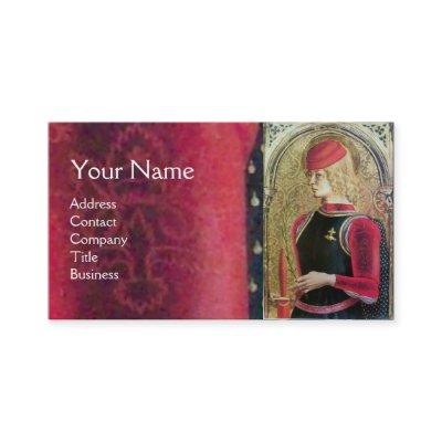 SAINT GEORGE PORTRAIT ,Red,Black,Gold Yellow