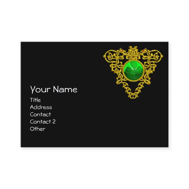 SAINT PATRICK'S CELTIC HEART,SHAMROCK, black white