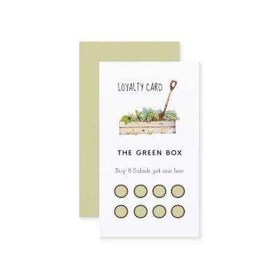 Salad restaurant loyalty card