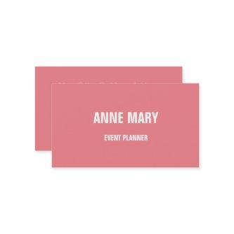 Salmon Pink Colorful Wedding Event Planner Girly