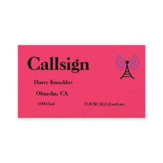Salmon Red Amateur Radio Call Sign