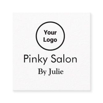 Salon  add your logo Q R code name te