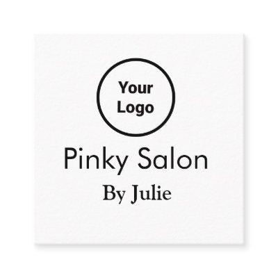Salon  add your logo Q R code name te