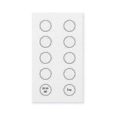 Salon Loyalty  Punch Card