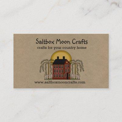Saltbox and Moon Rustic Country