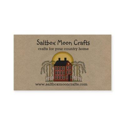 Saltbox and Moon Rustic Country