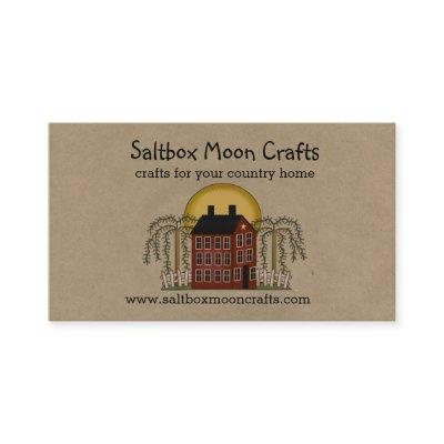 Saltbox and Moon Rustic Country