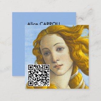Sandro Botticelli - Birth of Venus - QR Code Square