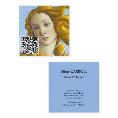 Sandro Botticelli - Birth of Venus - QR Code Square