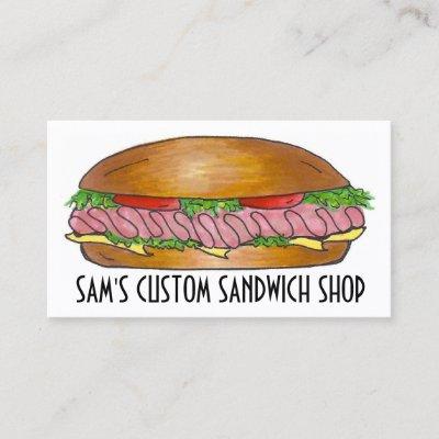 Sandwich Sandwiches Ham Cheese Hoagie Food Deli