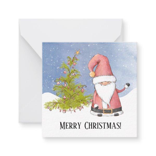 Santa Claus Customer Merry Christmas Note Card