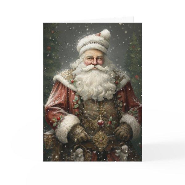 Santa Claus Father Christmas AI Assist Portrait Card