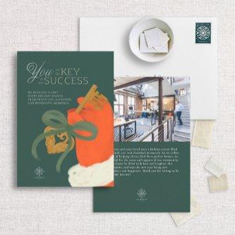 Santa Key Professional Year-End Thank You Card