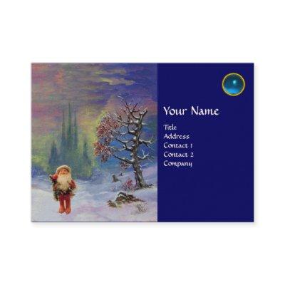 SANTA  OF THE GNOMES MONOGRAM Blue Sapphire