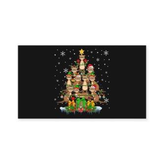 Santa Reindeer Elf Ferrets Christmas Tree Lights F