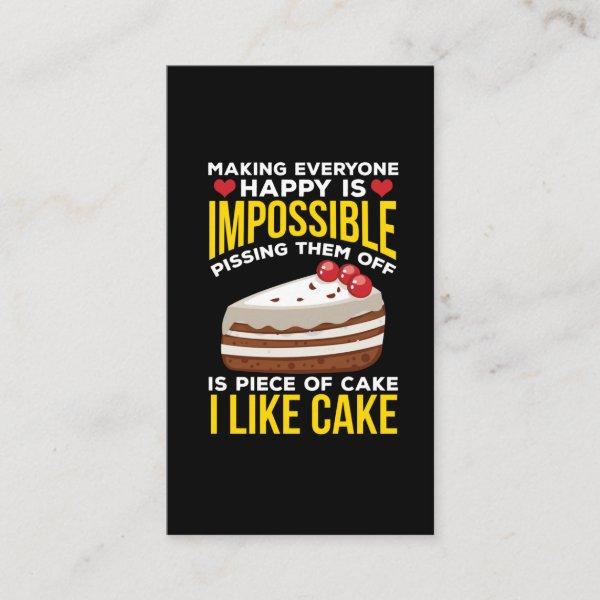 Sarcastic Cake Baker Lover Rude Baking Humor