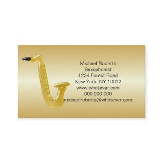 Saxophone Gold Coloured Saxophonist