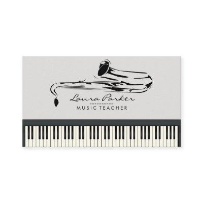 Saxophone Music Teacher Piano Keyboard Musician